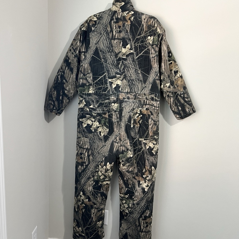 Berne Apparel Gunflint Mens Large 44-46 Vintage Insulated Camo Coveralls Hunting - Picture 4 of 7